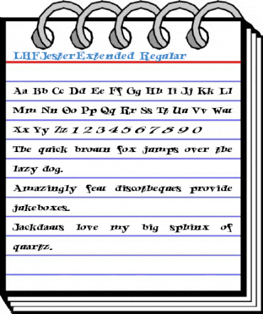 LHFJesterExtended Regular Font