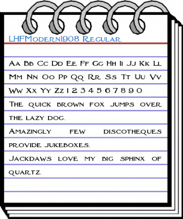 LHFModern1908 Regular Font