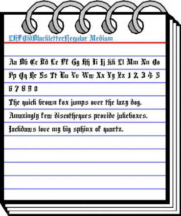 LHFOldBlackletterRegular Medium Font