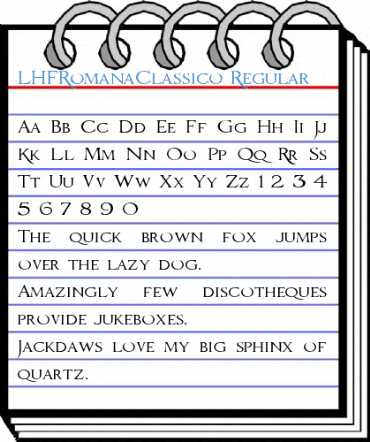 LHFRomanaClassico Regular Font