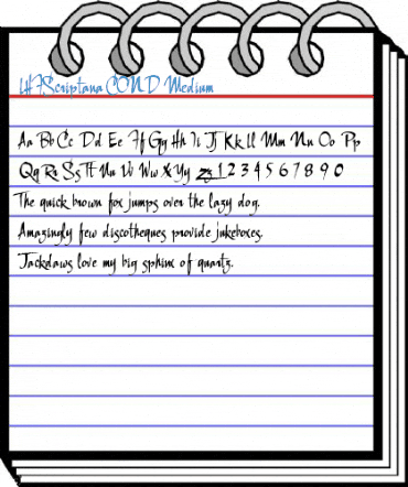 LHFScriptana COND Medium Font