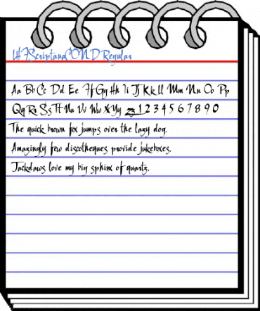 LHFScriptanaCOND Regular Font