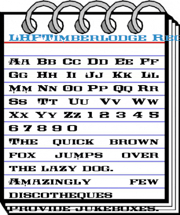 LHFTimberlodge Regular Font