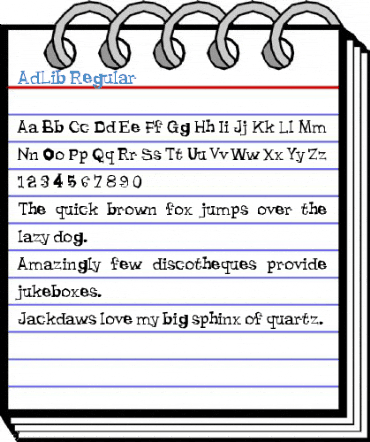 AdLib Regular Font