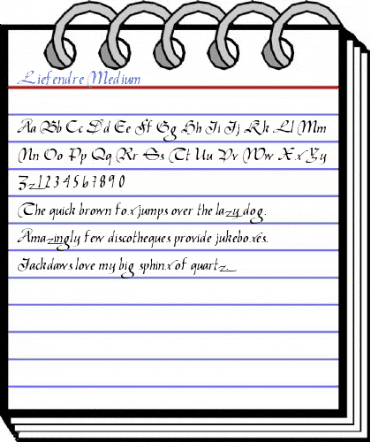 Liefendre Medium Font