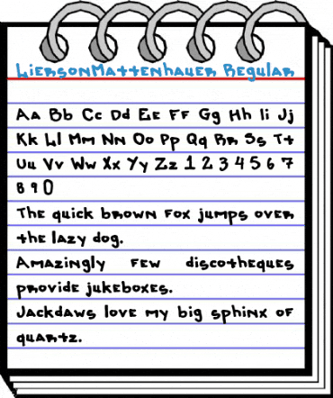 LiersonMattenhauer Regular Font