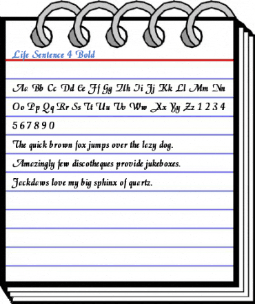 Life Sentence 4 Bold Font
