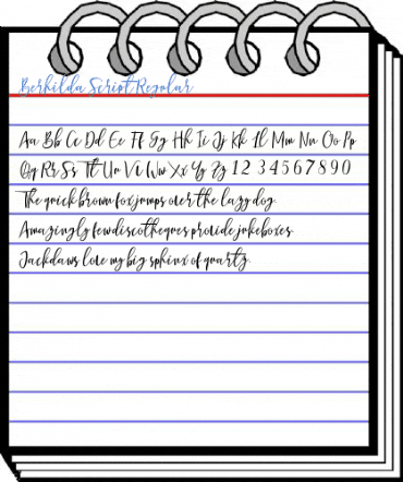 Berhilda Script Regular Font
