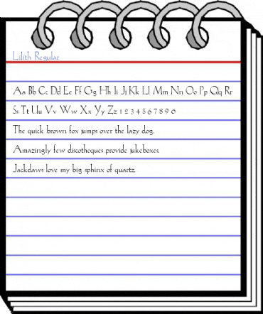 Lilith Regular Font