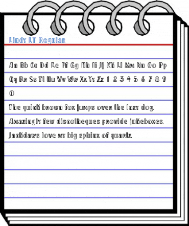 Lindy LT Regular Font