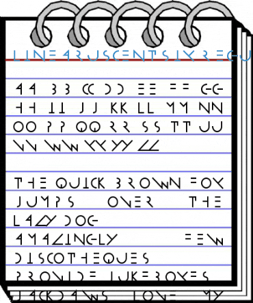 LinearusCentSix Regular Font