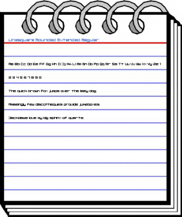 Linesquare Rounded Extended Font