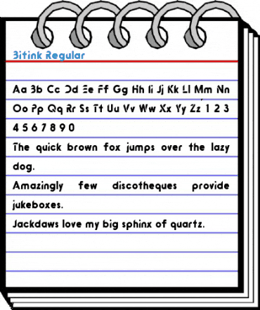 Bitink Regular Font