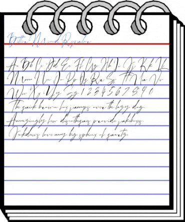 Bitter Mind Regular Font