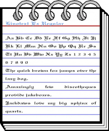 Linotext Ex Regular Font
