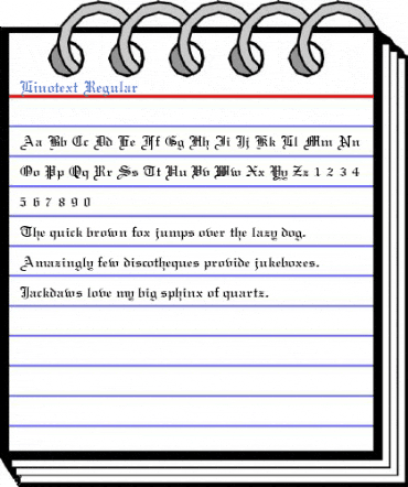 Linotext Regular Font