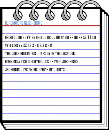 BlackDrops BlackDrops Font