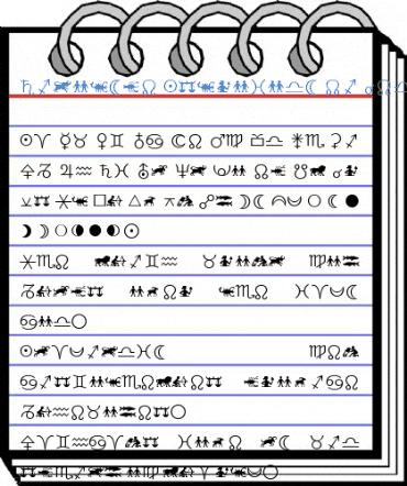 Linotype Astrology Pi Regular Font