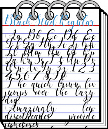Black Stud Regular Font