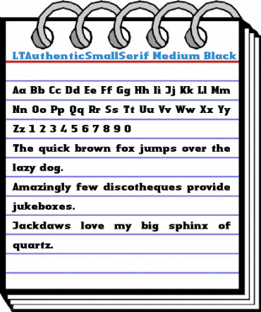 LTAuthenticSmallSerif Medium Font