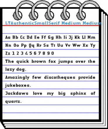LTAuthenticSmallSerif Medium Medium Font