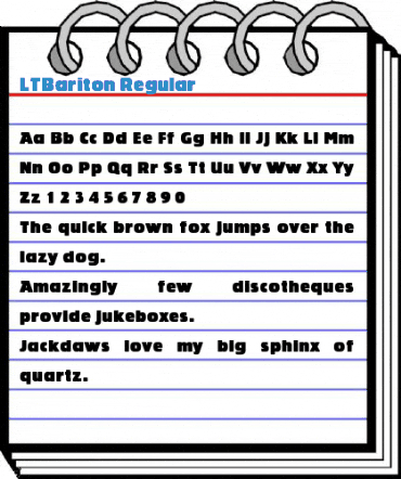 LTBariton Regular Font