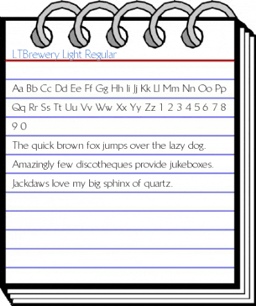 LTBrewery Light Regular Font