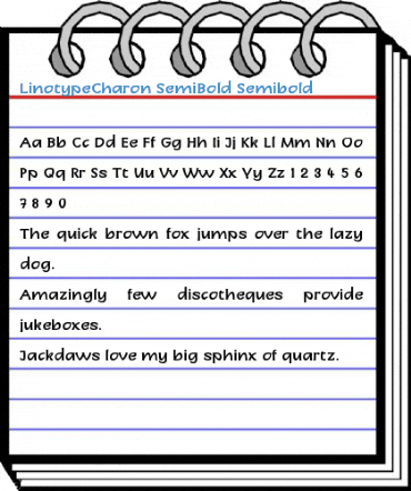 LinotypeCharon SemiBold Semibold Font