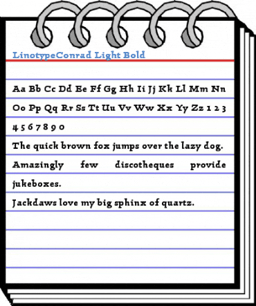 LinotypeConrad Light Bold Font