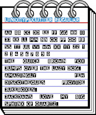 LinotypeCutter Regular Font