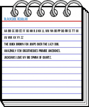 Blackside Regular Font