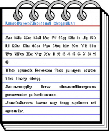 LinotypeElement Regular Font