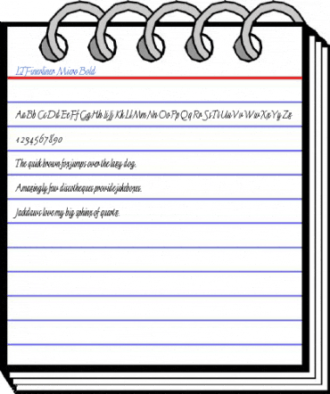 LTFinerliner Micro Bold Font