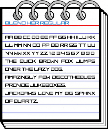 Blend Her Regular Font
