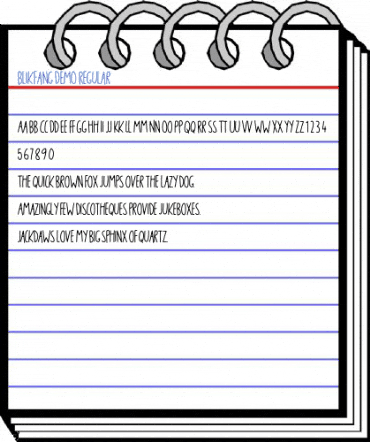 Blikfang DEMO Regular Font