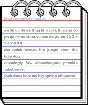 LinotypePunkt Regular Font