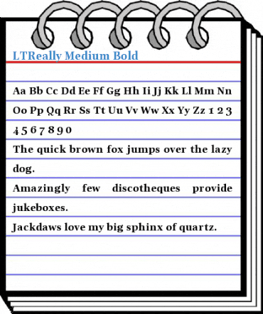 LTReally Medium Bold Font