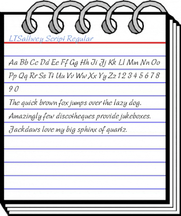 LTSallwey Script Regular Font