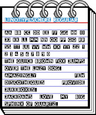 LinotypeSchere Regular Font