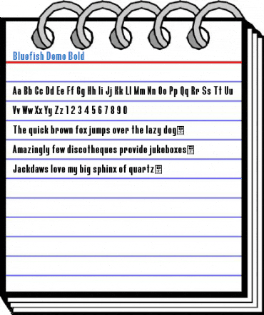 Bluefish Demo Bold Font