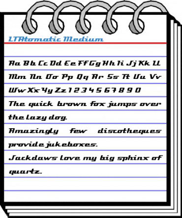 LTAtomatic Medium Font