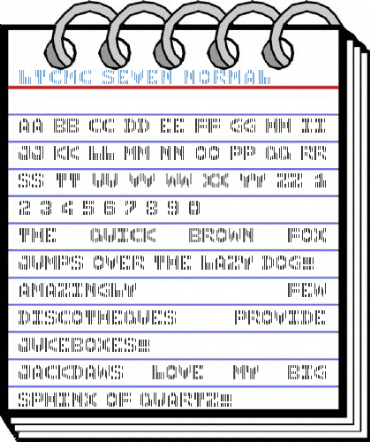 LTCmc Seven Normal Font