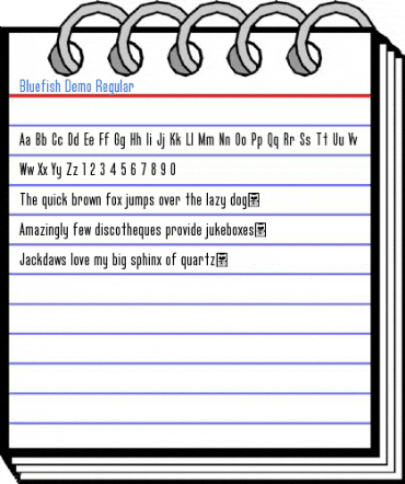 Bluefish Demo Regular Font