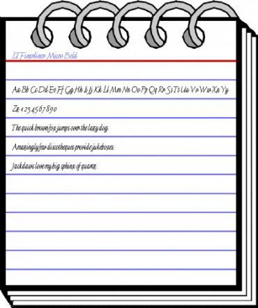 LTFinerliner Micro Bold Font