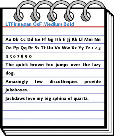 LTFinnegan OsF Medium Bold Font