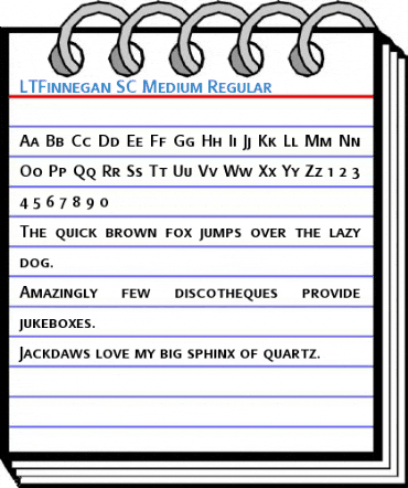 LTFinnegan SC Medium Regular Font