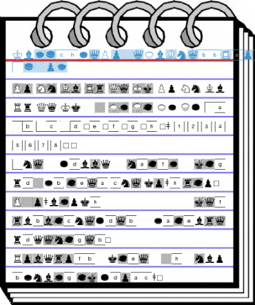 LinotypeGamePiChessDraughts Roman Font