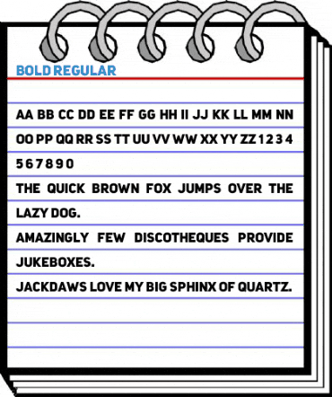 Bold Regular Font