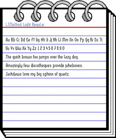 LTMethod Light Regular Font