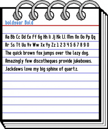 boldyear Bold Font